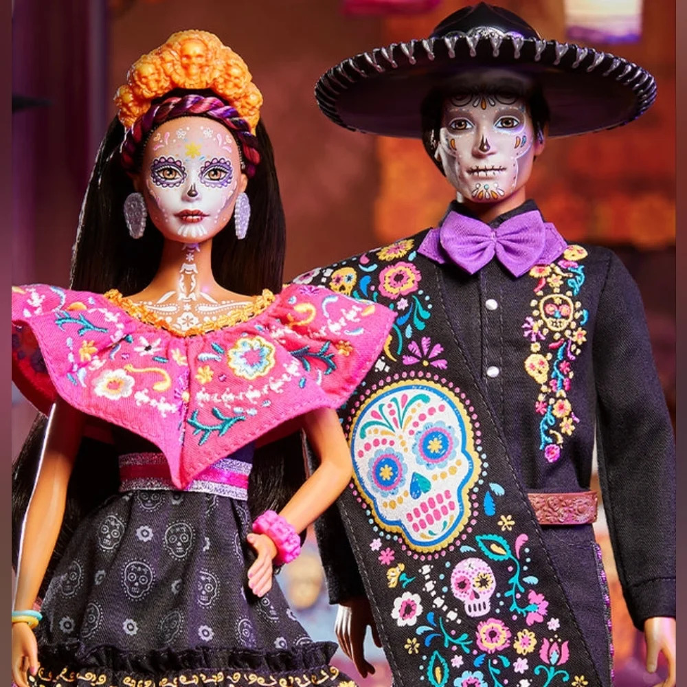 Barbie Dia De Los Muertos 2021 Doll NRFB Mattel Day Of The Dead Collector - Picture 6 of 9